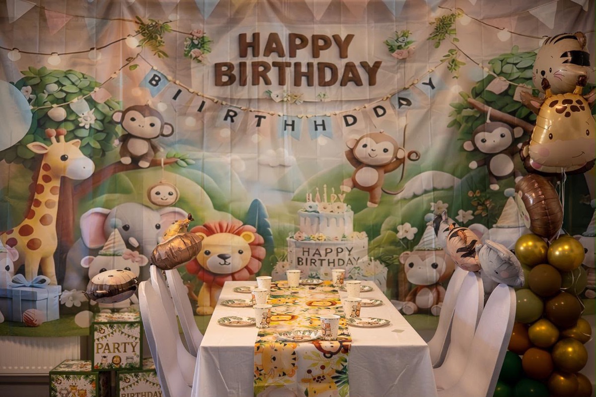 Kindergeburtstag im Dschungel – Eventdekoration von Glow Event Mannheim